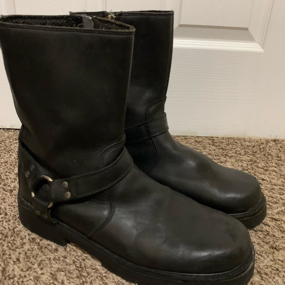 Harley Davidson Black Womens Boots Size 12